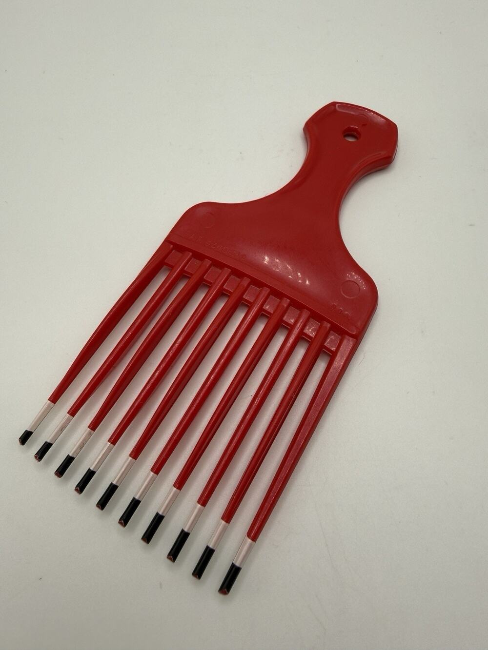 Vintage Goody Lift Comb Hair Pick with Handle Retro Hair Care 1980-90s Red USA